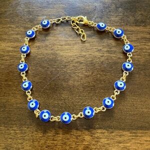 Evil Eye Adjustable Alloyed Foot Chain Women Ankle Drop Turkish Evil Eye